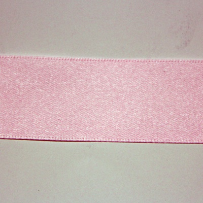 Лента атласная, 25мм х 22м, бледно-розовая