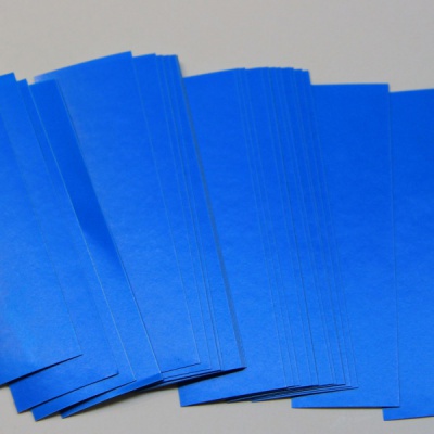 Наклейки-замочки прямоугольные, синий, 9см х 27мм