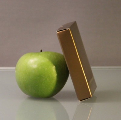 Коробочка подарочная,10х7х2, картон, глянцевая ламинация, золотой
