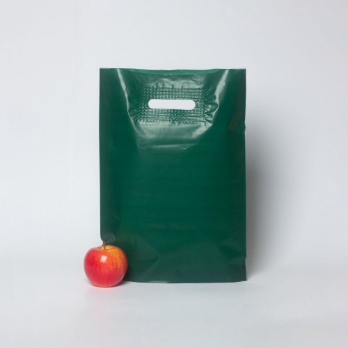 Пакет 30х40х3, ПВД, 70 мкм, темно-зеленый