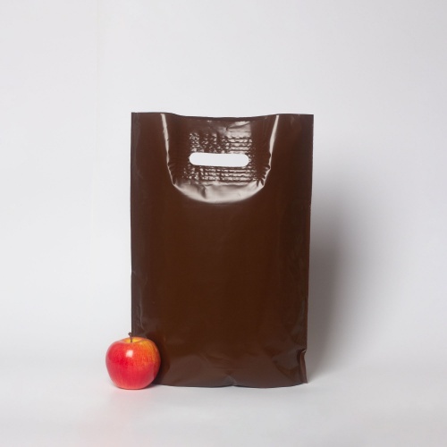Пакет 30х40х3, ПВД, 70 мкм, коричневый
