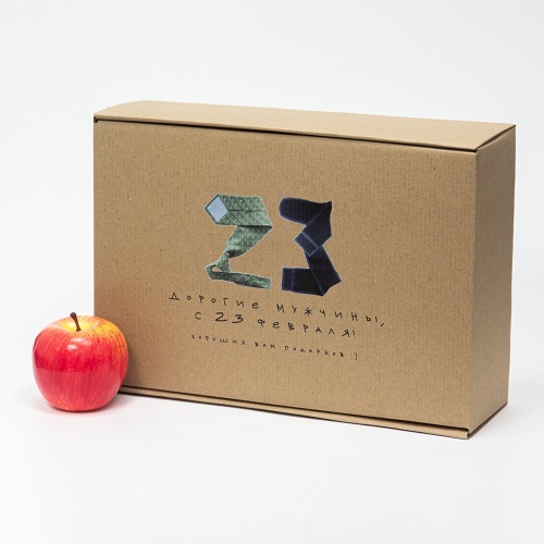 Гофрокоробки 22х10х33см, цвет - коричневый, материал - гофрокартон, ламинация - без ламинации, фото 1 (вид спереди)