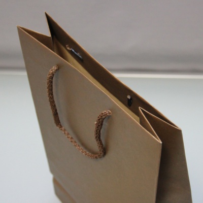 Пакет 25x36x10, шоколадно-коричневый, плотный крафт
